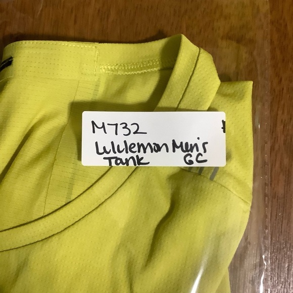 Lululemon Fast and Free Tank Sz Large Yellow Green - Picture 7 of 7